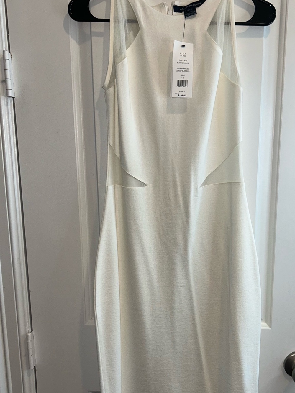 French Connection Ivory Sheath Wedding Dress